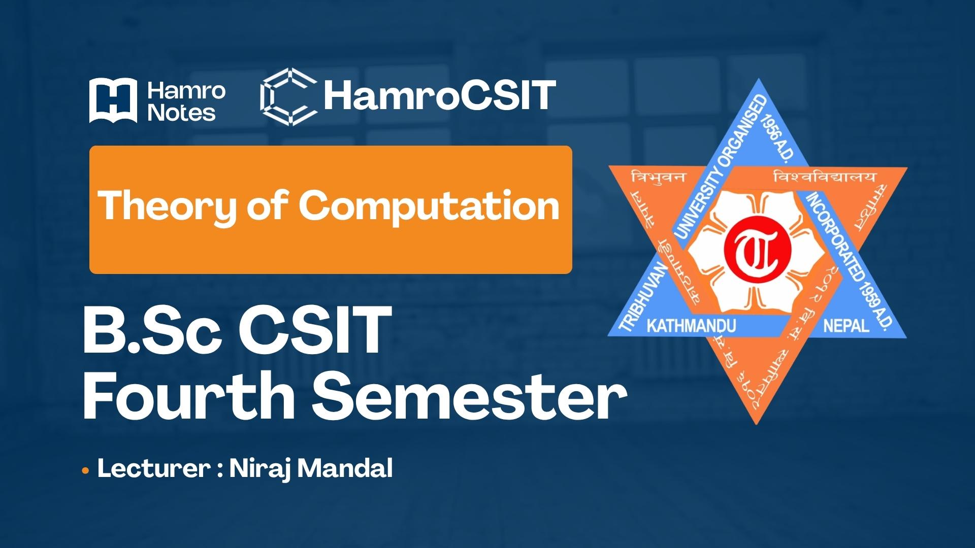 Theory of Computation