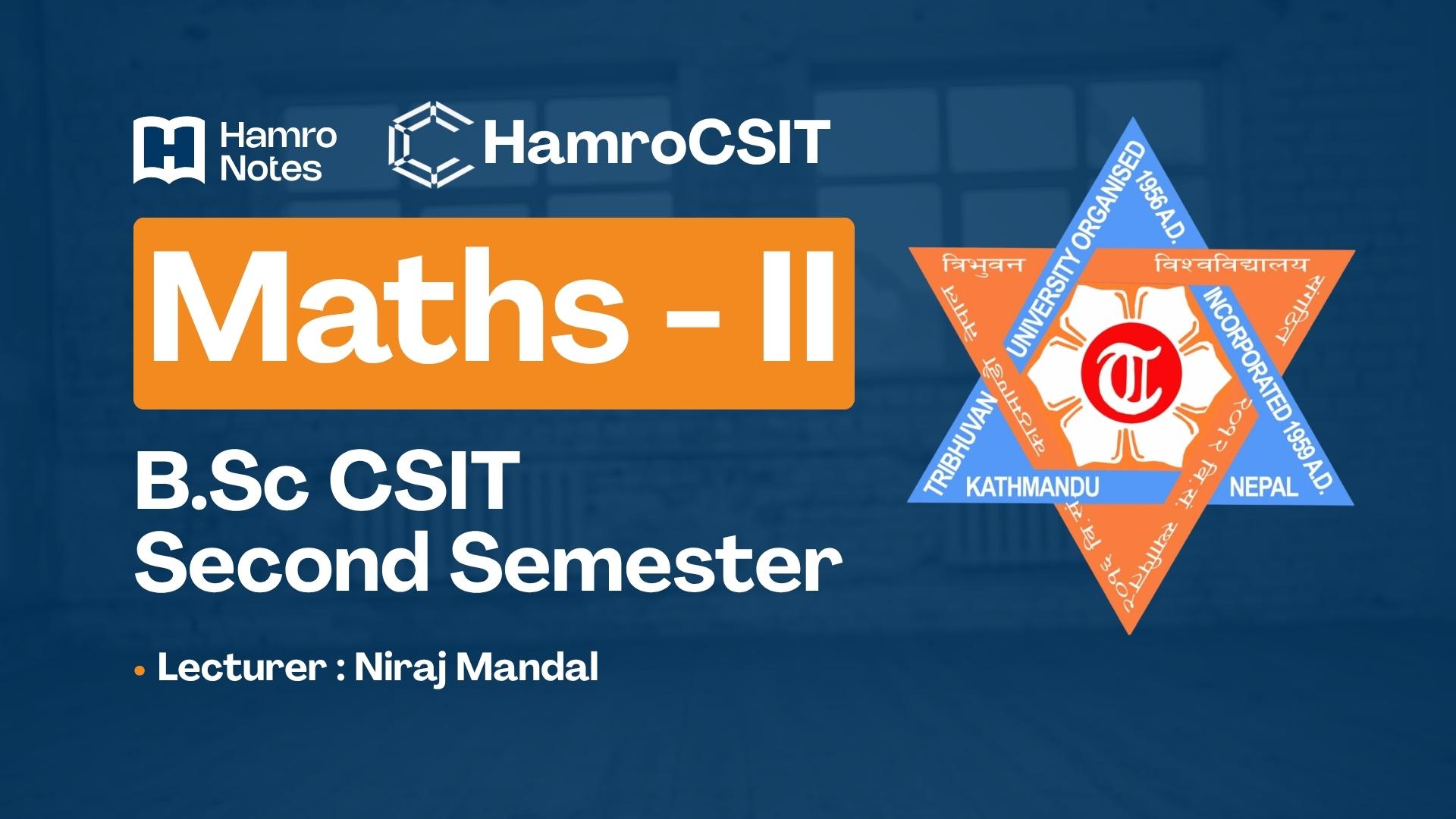 Mathematics - II