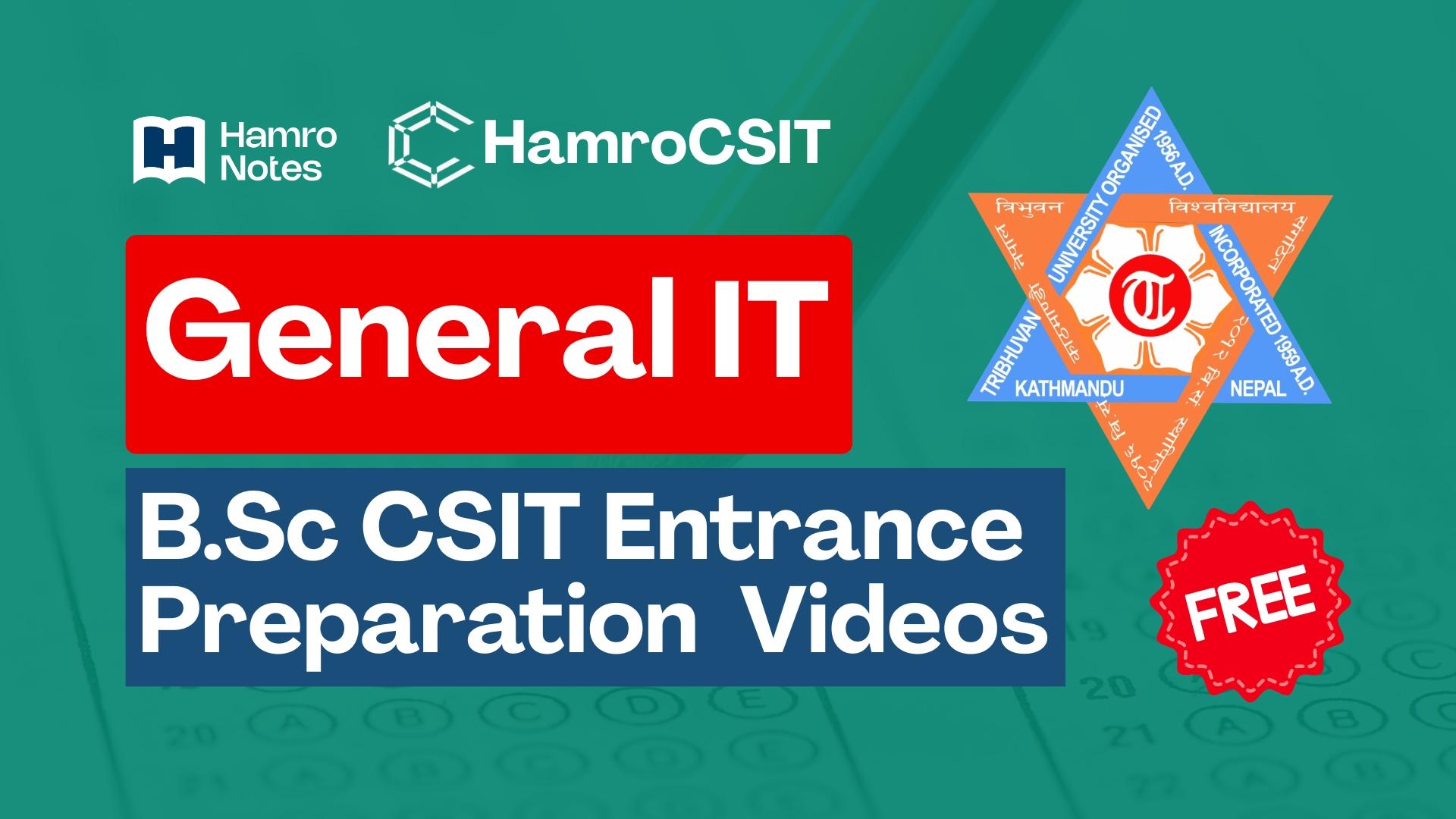 General IT CSIT Entrance